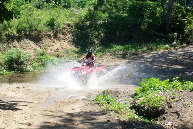 ATV Quads Let's Ride Shore Excursion - Amber Cove & Taino Bay - The return by safari-style vehicle and rum drink