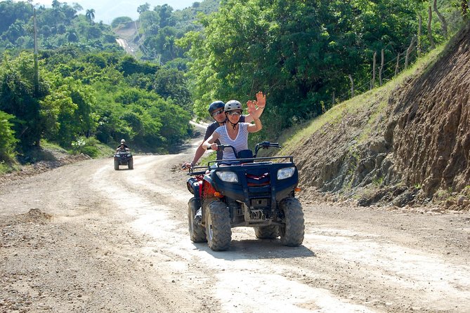 ATV Quads Let's Ride Shore Excursion - Amber Cove & Taino Bay - A careful start through Maimon village