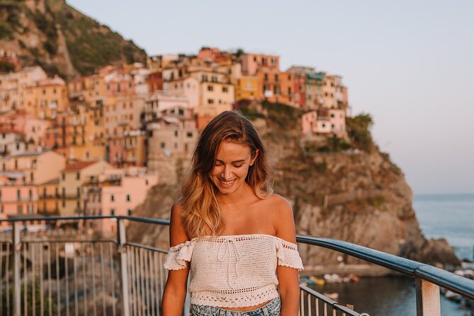 Cinque Terre Private Tour from Genoa cruise port or hotel - Manarola and its famous hillside setting