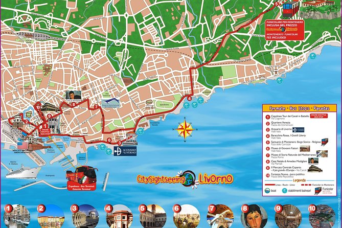 City Sightseeing Livorno Hop-On Hop-Off Bus Tour - Stop 1: Cruise shuttle terminal and Quartiere della Venezia