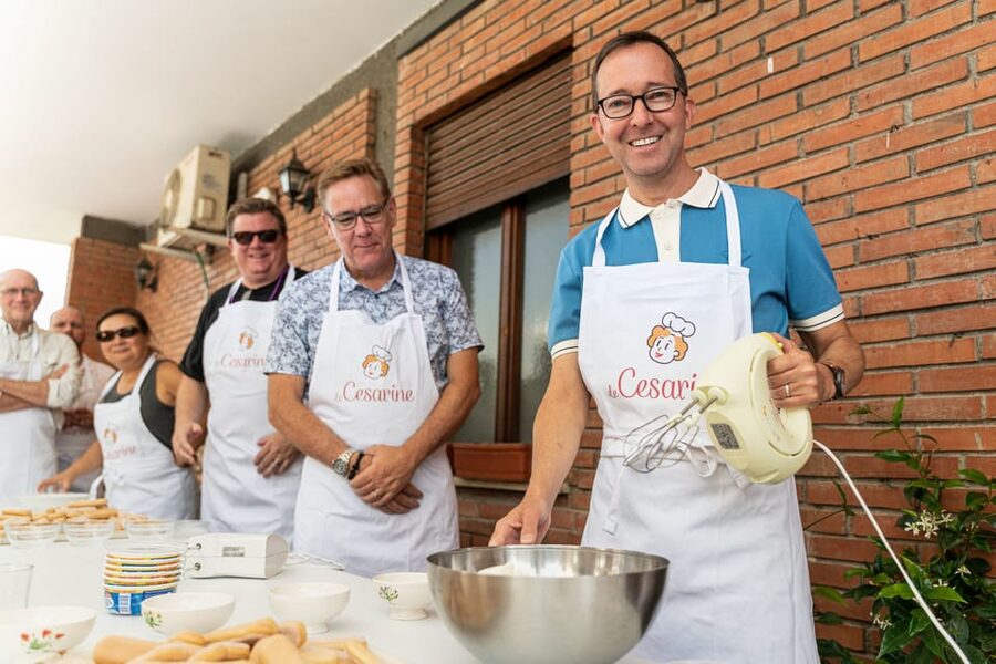 Civitavecchia Market, Cooking Class & Meal at a Local's Home - Eating what you prepared, with wine and coffee