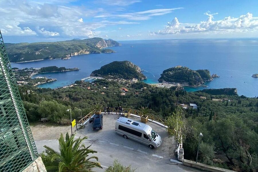 Corfu: Panoramic Island Highlights Van Tour from Cruise Port - Paleokastritsa monastery and beach