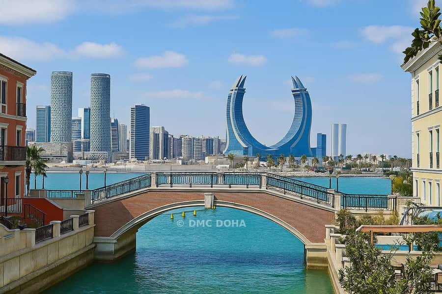 Doha City Tour from Hotel, Airport, Cruise Ship Port - The Pearl Qatar and Qanat Quartier: polished waterfront living