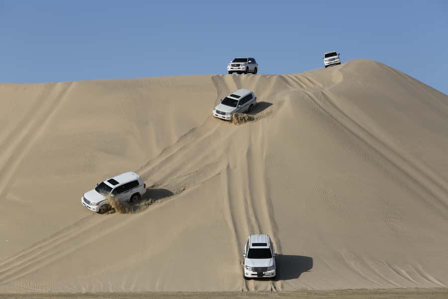 Doha: Desert safari + FREE camel ride from CRUISE TERMINAL - Tea, water, and what is not included