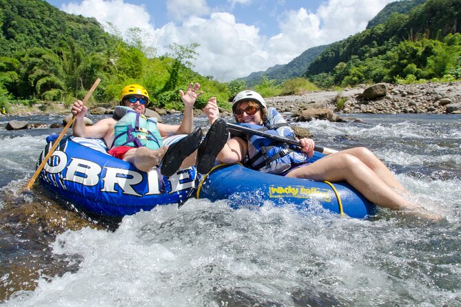 Dominica Shore Excursion: River Tubing Safari - Getting ready beside the Layou River