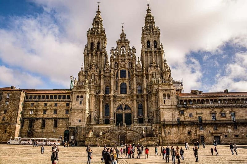 Exclusive excursion from A Coruña to Santiago de Compostela for cruise passengers - Entering Santiago Cathedral and its museum