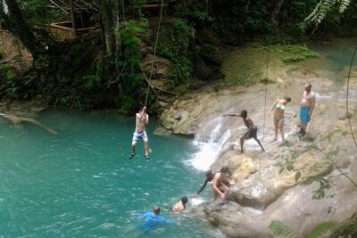 Falmouth Shore Excursion: Blue Hole, White River Tubing