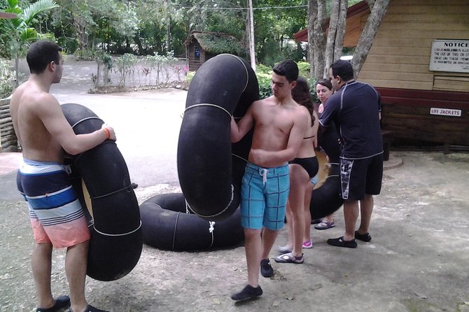 Falmouth Shore Excursion: Blue Hole, White River Tubing - Lunch, jerk chicken, and optional stops