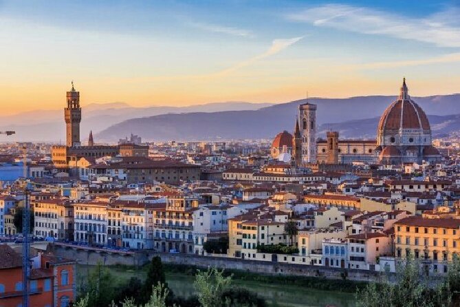 Florence & Pisa Shore Excursion with Chianti Wine Tasting - Florence from Piazzale Michelangelo to Ponte Vecchio