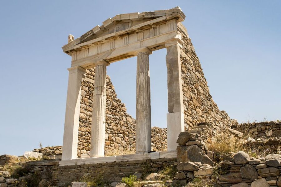 From Mykonos Cruise Port: Delos Guided Tour - The Theater, market, and sanctuary zone