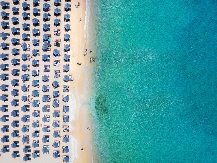 From Mykonos Cruise Port: Old Town Visit and Beach Getaway - The scenic ride to Elia Beach