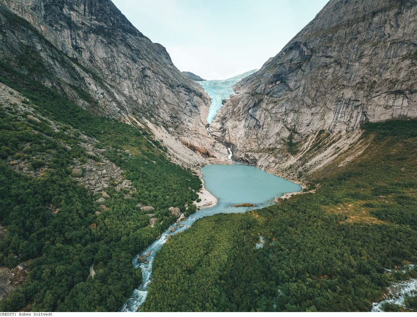 From Olden: Briksdal Glacier Guided Hiking Shore Excursion - Olden Lake and the mountain road