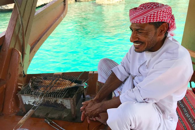 Full Day Dhow Cruise to Khor Sham with lunch & Snorkeling (Shore excursions) - Lunch, fruit, and drinks aboard the dhow