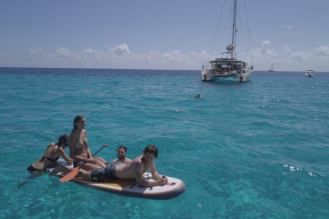 Half-day cruise. St.Antonio Shore Excursion: Paddle, Swim and Beach Tour - Meeting the skipper at Sant Antonio