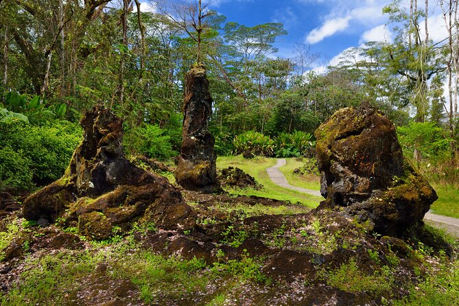 Hilo Shore Excursion: Volcano Safari Lava Caves & Black Sand - Lava Tree State Park and the science of tree molds