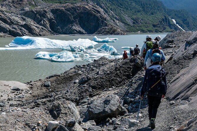 Juneau Shore Excursion: Mendenhall Glacier Canoe, Paddle and Hike - Paddling across Mendenhall Lake
