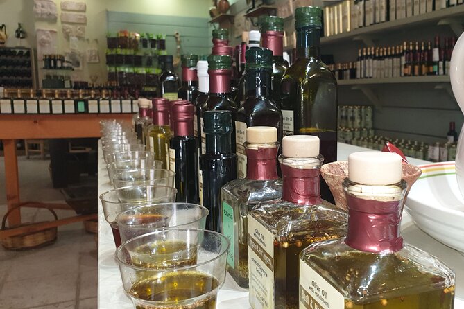 Katakolon Small Group Tour: Olympic site, Honey/Olive Oil Tasting - Olive oil, olives, wine, and the shopping stop