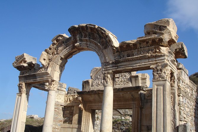Kusadasi Shore Excursion: Private Tour to Ephesus and the House of Virgin Mary - Walking downhill through Ephesus