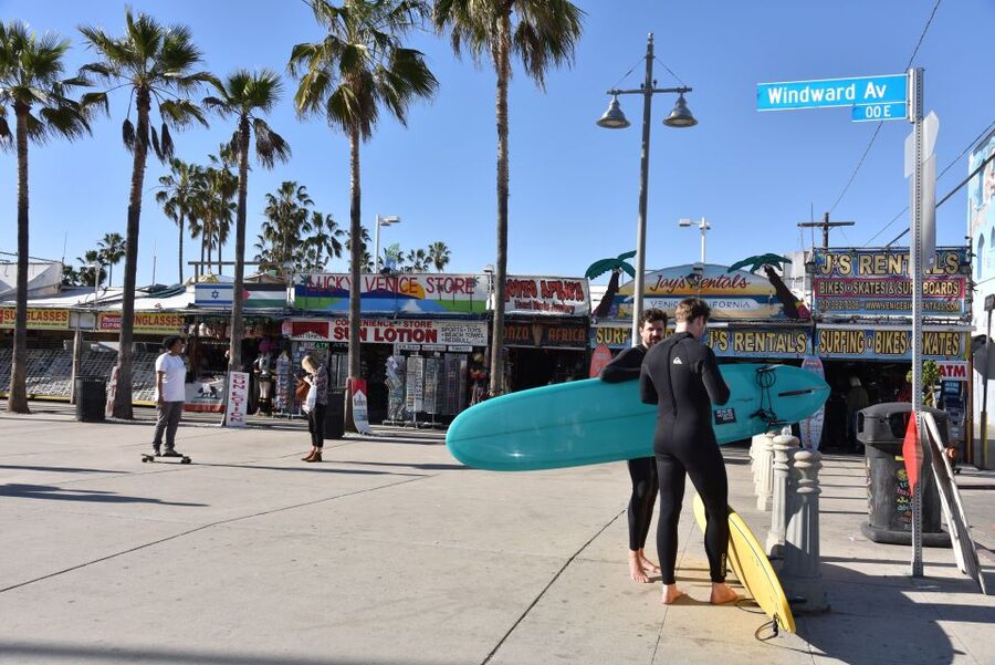 LA: City Highlights Tour with Cruise Terminal Pickup - Venice Beach and the boardwalk