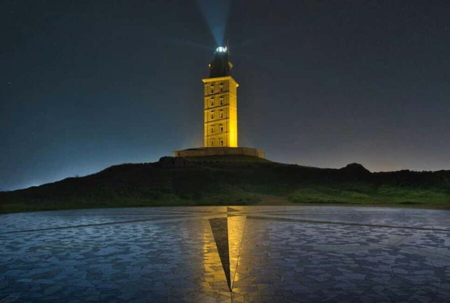La Coruna: Sightseeing Bus Tour for Cruisers - The Tower of Hercules and the Atlantic view