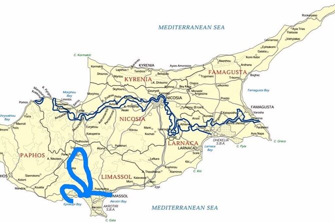 Limassol Cruise Terminal Traditional and Modern Cyprus Tour - Limassol Old Town before sailing