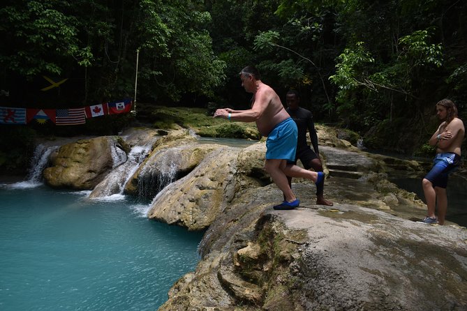 Montego Bay Shore Excursion: Blue Hole & Secret Falls Tour plus Shopping - The Five-Minute Walk to Secret Falls