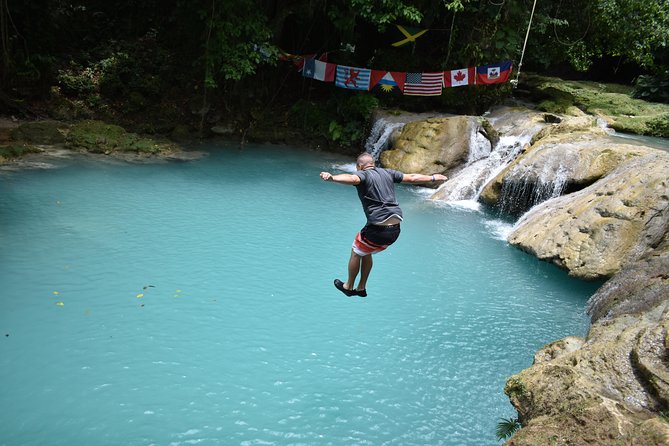 Montego Bay Shore Excursion: Blue Hole & Secret Falls Tour plus Shopping - Jerk Lunch at Scotchies, With Food Purchased Separately