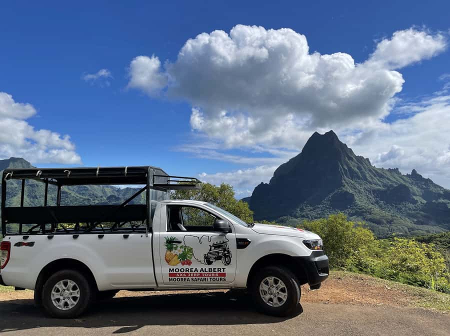 Moorea Cruise Ships: 4x4, Belvedere,Magic Mountain pineaple - Marae and Polynesian culture