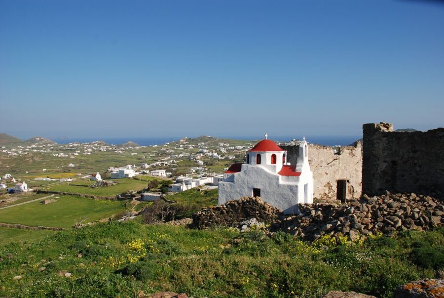 Mykonos Shore Excursion: City & Island Tour - Ano Mera brings you inland
