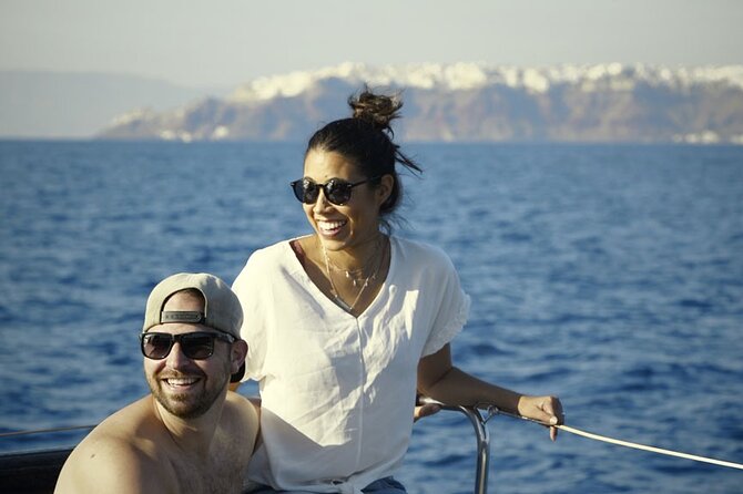 Private Luxury Santorini Catamaran Cruise with Port Pickup - Who will get the most from this cruise