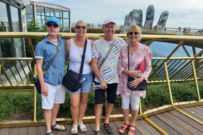 Private Shore Excursions from Chan May port to Ba Na Hills & Golden Bridge - Golden Bridge and its giant stone hands