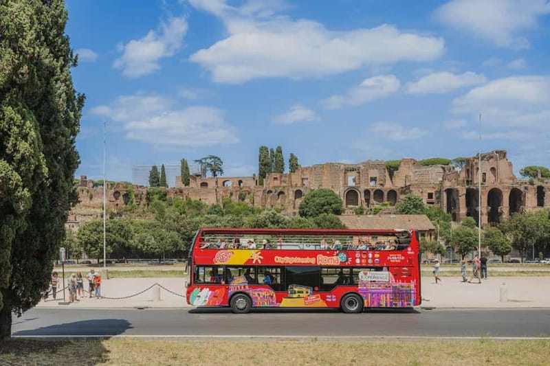 Rome Hop On Hop Off Tour from Civitavecchia by Train - Starting the Rome bus near Termini