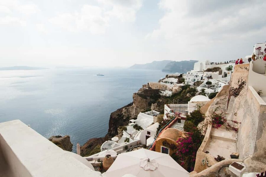 Santorini: 5‑Hour Private Tour for Cruise Ship Guests - Fira and Firostefani: a quick start above the caldera