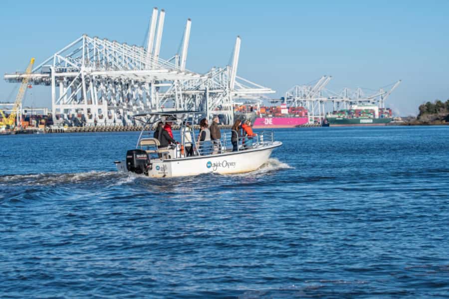 Savannah: 90-Minute Informational Port Tour - Heading upriver toward the Georgia Port Authority
