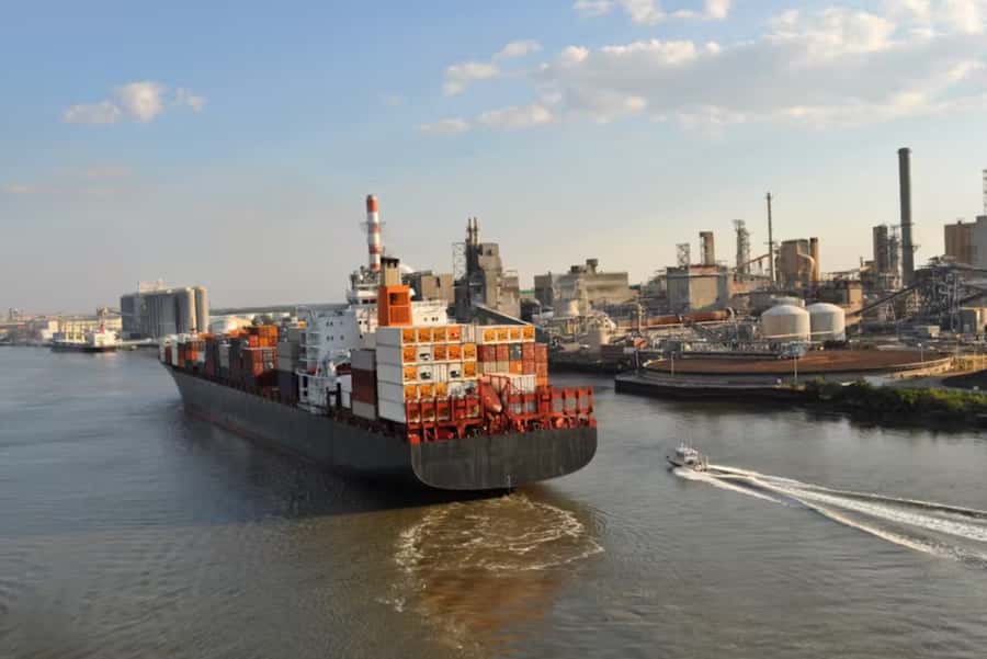 Savannah: Cruise Port Tour - The route beneath the Talmadge Memorial Bridge