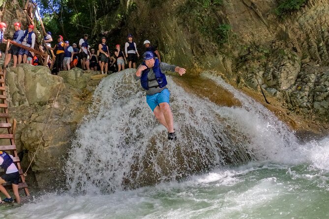 Shore Excursion Cruise ship Waterfalls y Buggys - The Damajagua hike takes effort