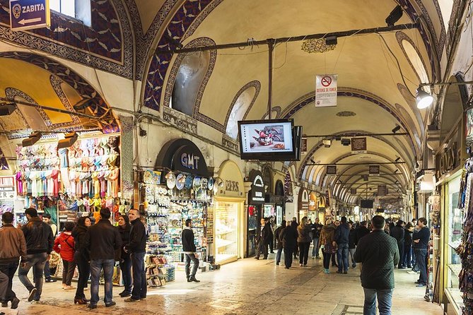 Small Group Istanbul Full-Day Shore Excursion: Hagia Sophia, Topkapi Palace, Blue Mosque, Hippodrome and Grand Bazaar - Grand Bazaar, with one hour for browsing