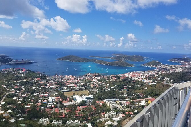 St Thomas Shore Excursion: Shopping, Sightseeing and Beach Tour - Mountain Top and the steep road to 1,547 feet