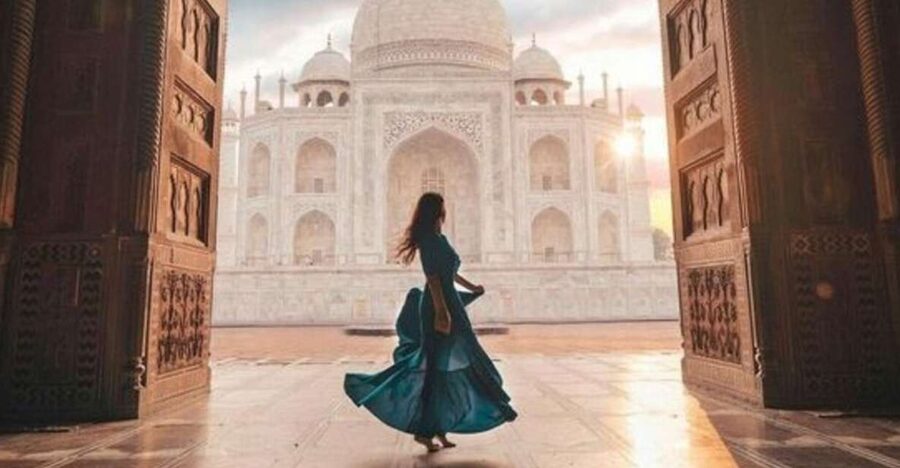 Taj Mahal and Agra Private Tour with free Airport pickup - Entering the Taj Mahal with a local guide