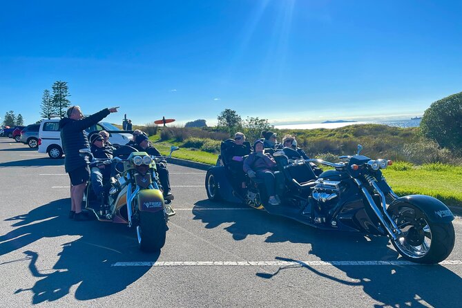 TAURANGA SHORE EXCURSION: Epic 25 min V8 Trike tour of Mt Maunganui & Tauranga - Mount Mainstreet and the return route